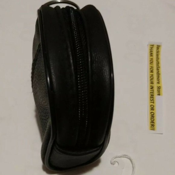🩸SALE $8 🩸Leather Change Purse Black W Key Ring New - Picture 6 of 8